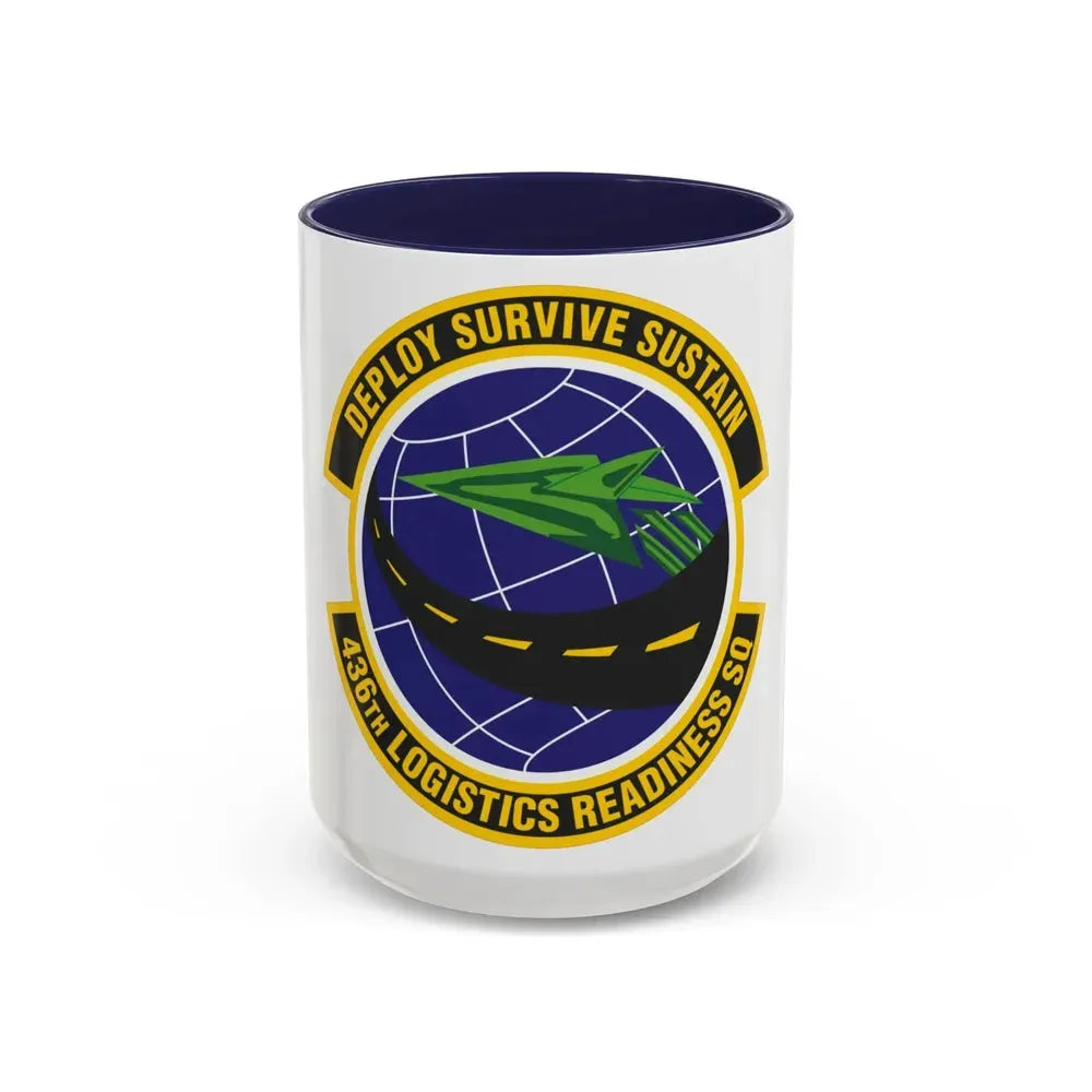 436th Logistics Readiness Squadron (U.S. Air Force) Accent Coffee Mug 15oz Navy - Go Mug Yourself