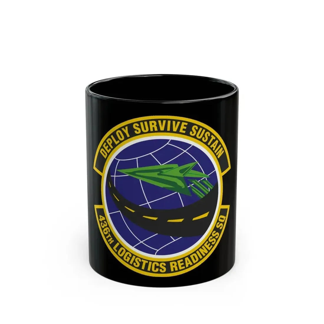 436th Logistics Readiness Squadron (U.S. Air Force) Black Coffee Mug 11oz - Go Mug Yourself
