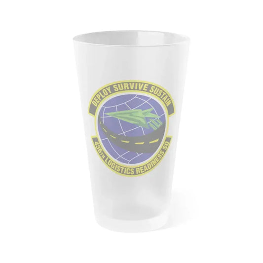 436th Logistics Readiness Squadron (U.S. Air Force) Frosted Pint Glass 16oz 16oz Frosted - Go Mug Yourself