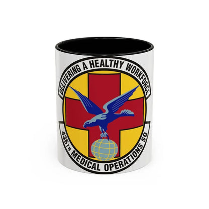 436th Medical Operations Squadron (U.S. Air Force) Accent Coffee Mug 11oz Black - Go Mug Yourself