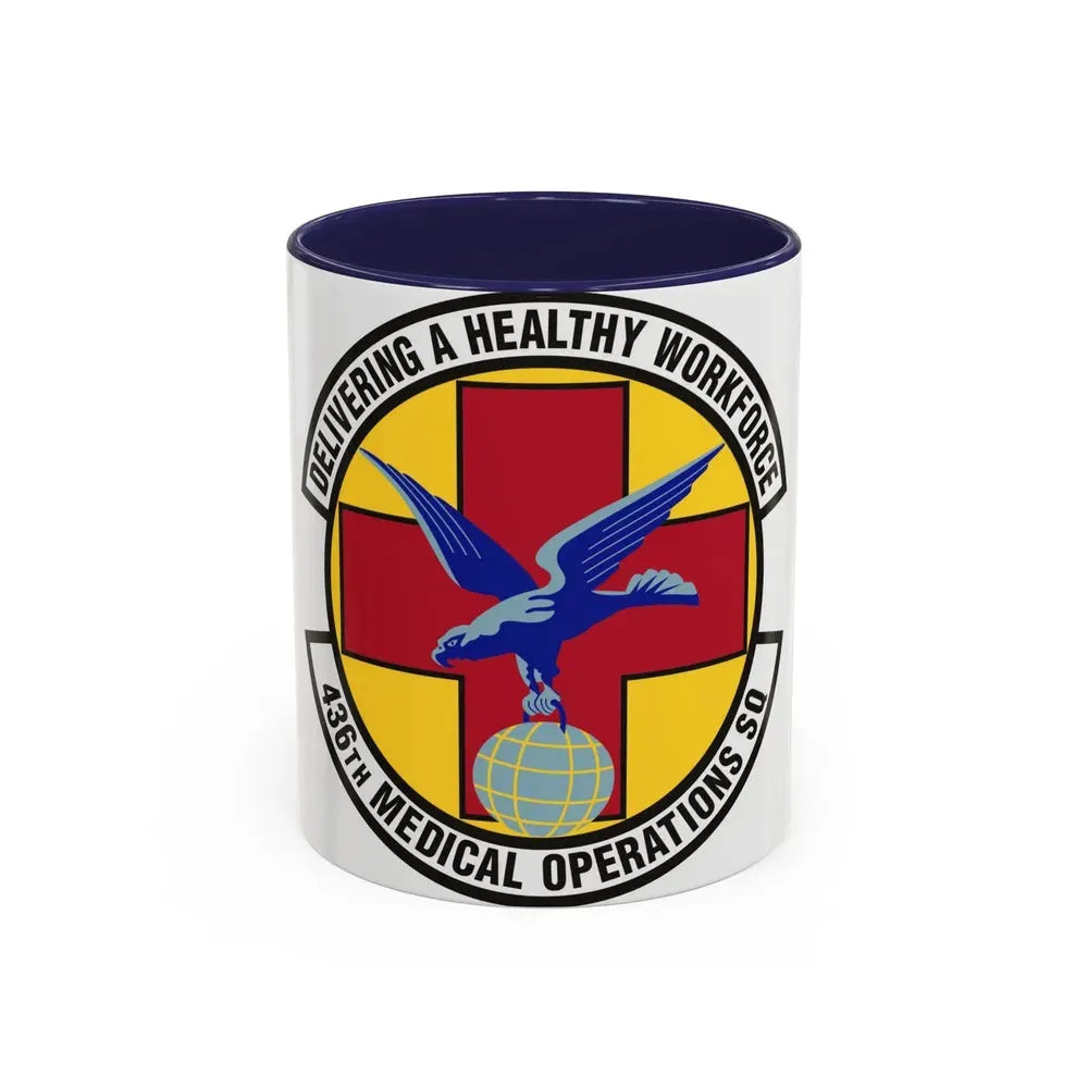 436th Medical Operations Squadron (U.S. Air Force) Accent Coffee Mug 11oz Navy - Go Mug Yourself