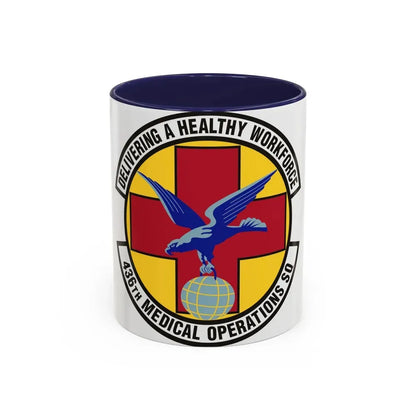 436th Medical Operations Squadron (U.S. Air Force) Accent Coffee Mug 11oz Navy - Go Mug Yourself