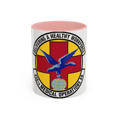436th Medical Operations Squadron (U.S. Air Force) Accent Coffee Mug 11oz Pink - Go Mug Yourself