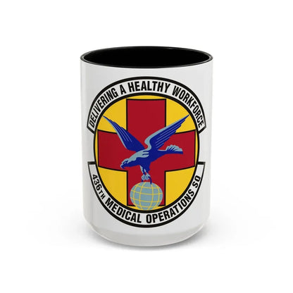 436th Medical Operations Squadron (U.S. Air Force) Accent Coffee Mug 15oz Black - Go Mug Yourself