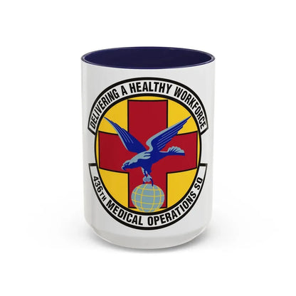 436th Medical Operations Squadron (U.S. Air Force) Accent Coffee Mug 15oz Navy - Go Mug Yourself