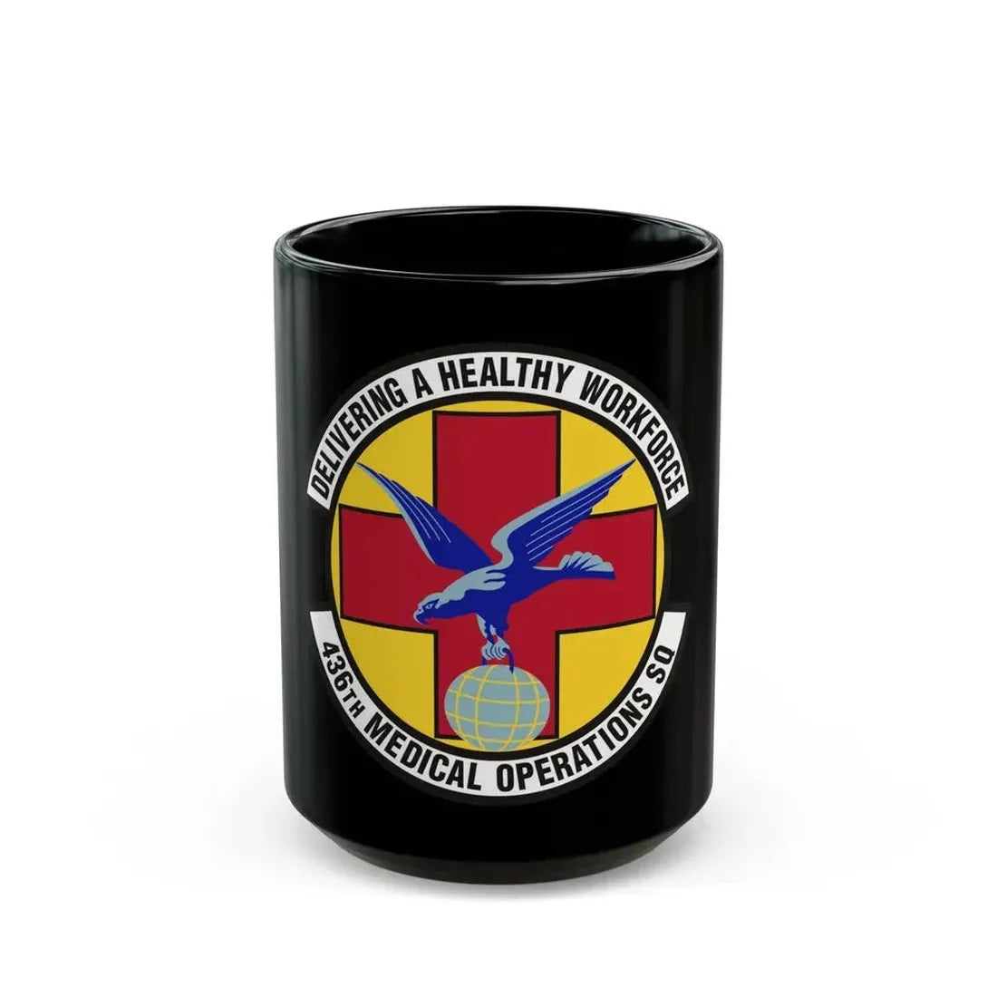 436th Medical Operations Squadron (U.S. Air Force) Black Coffee Mug 15oz - Go Mug Yourself