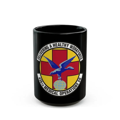 436th Medical Operations Squadron (U.S. Air Force) Black Coffee Mug 15oz - Go Mug Yourself