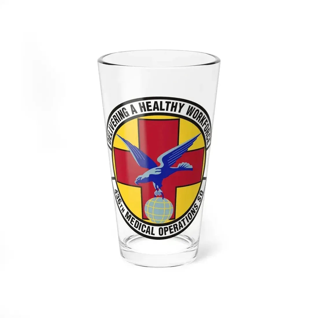 436th Medical Operations Squadron (U.S. Air Force) Pint Glass 16oz 16oz - Go Mug Yourself