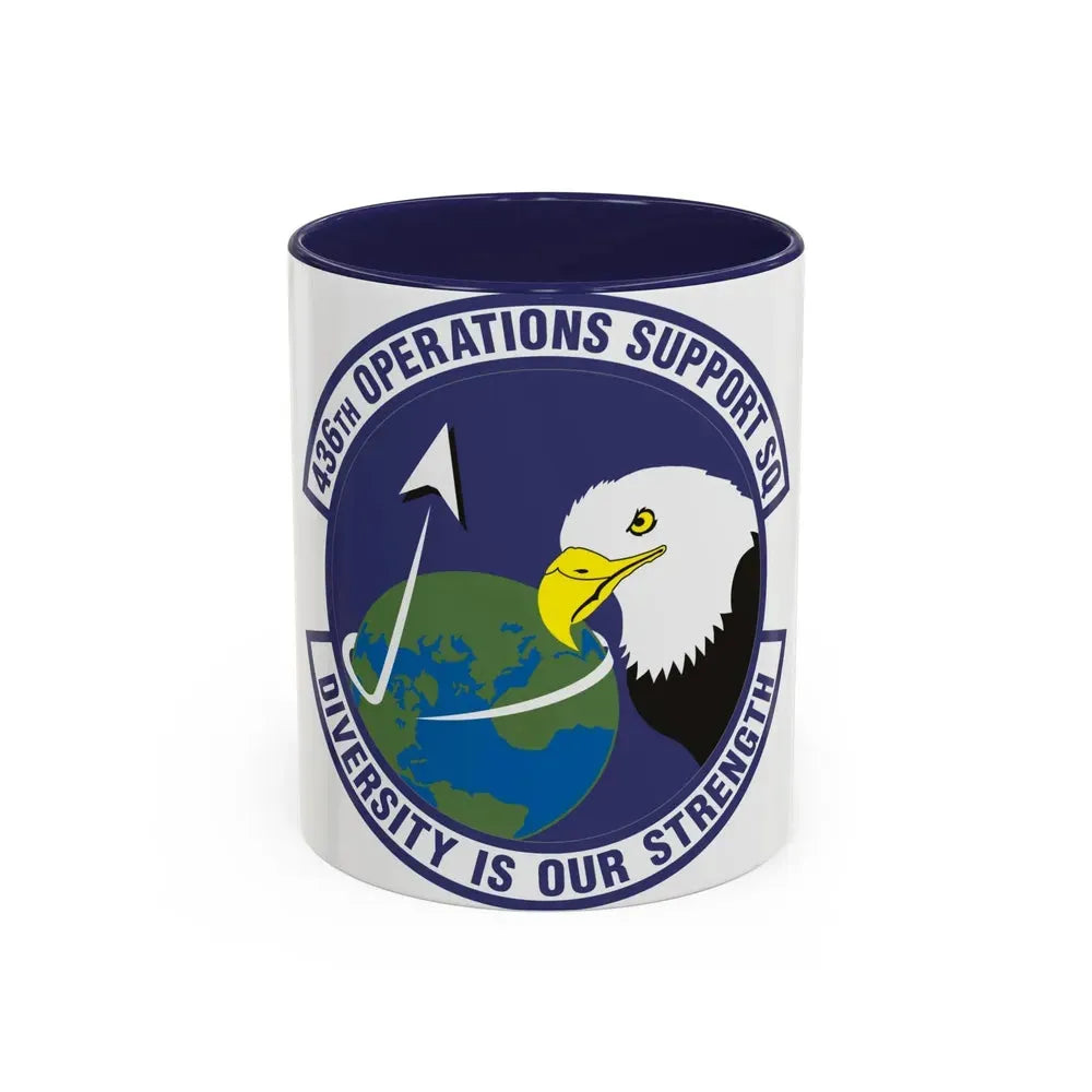 436th Operations Support Squadron (U.S. Air Force) Accent Coffee Mug 11oz Navy - Go Mug Yourself