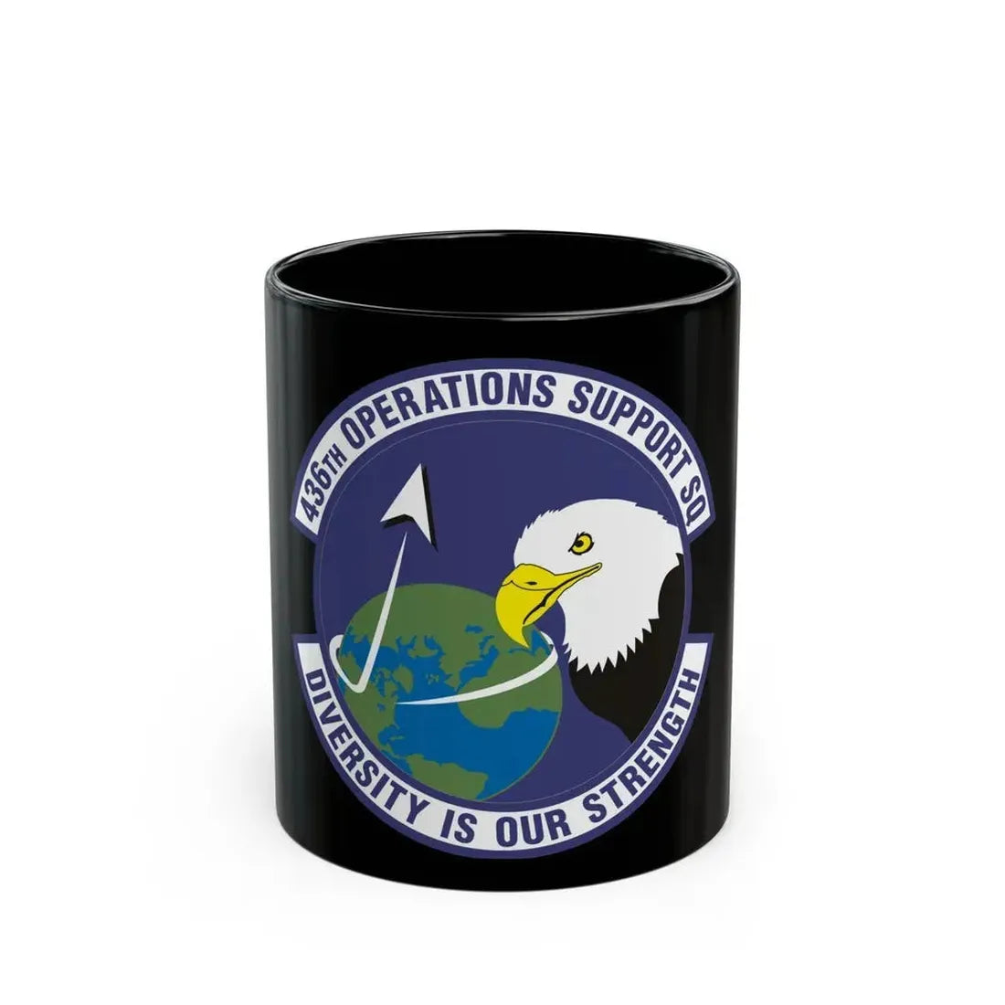 436th Operations Support Squadron (U.S. Air Force) Black Coffee Mug 11oz - Go Mug Yourself