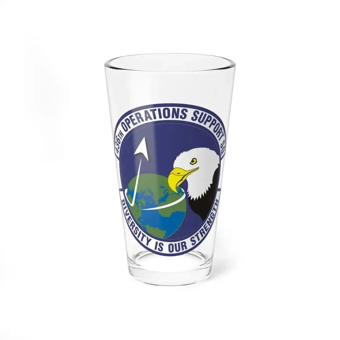 436th Operations Support Squadron (U.S. Air Force) Pint Glass 16oz 16oz - Go Mug Yourself