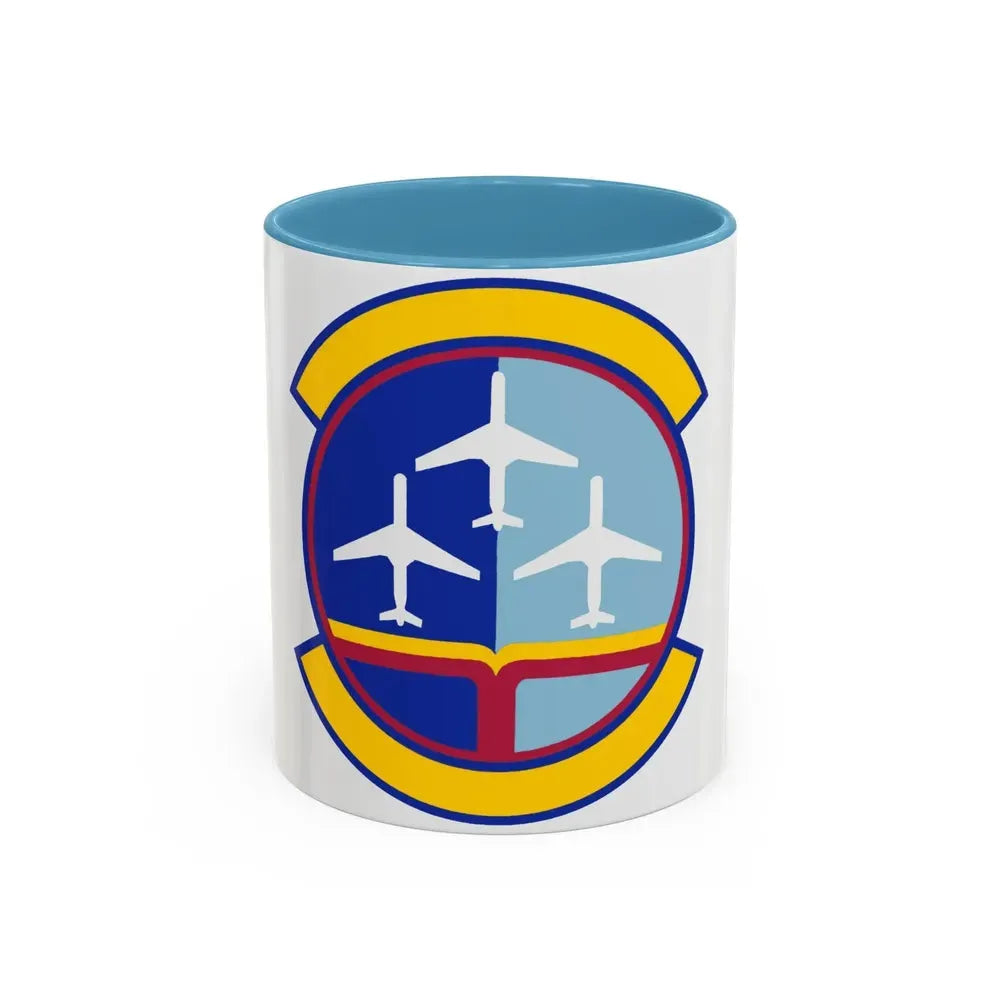 437 Operations Support Squadron AMC (U.S. Air Force) Accent Coffee Mug 11oz Light Blue - Go Mug Yourself