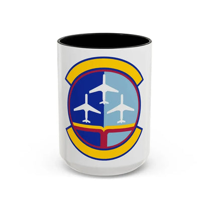 437 Operations Support Squadron AMC (U.S. Air Force) Accent Coffee Mug 15oz Black - Go Mug Yourself