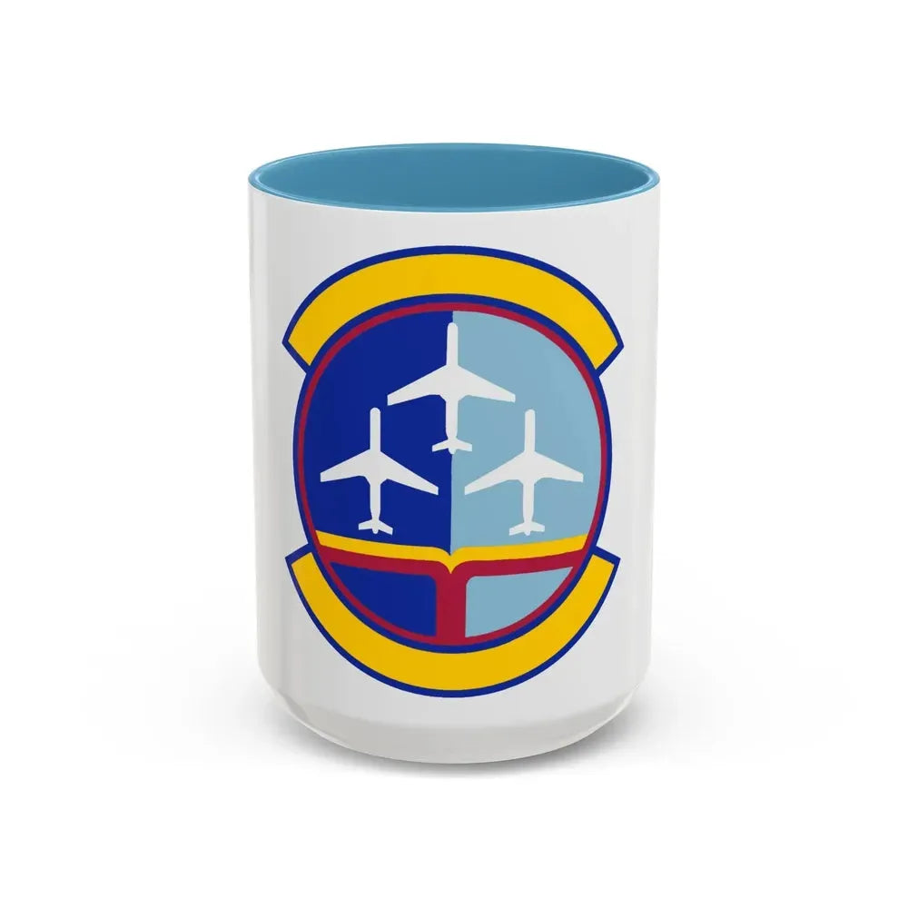 437 Operations Support Squadron AMC (U.S. Air Force) Accent Coffee Mug 15oz Light Blue - Go Mug Yourself