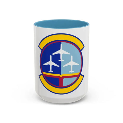 437 Operations Support Squadron AMC (U.S. Air Force) Accent Coffee Mug 15oz Light Blue - Go Mug Yourself