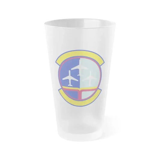 437 Operations Support Squadron AMC (U.S. Air Force) Frosted Pint Glass 16oz 16oz Frosted - Go Mug Yourself