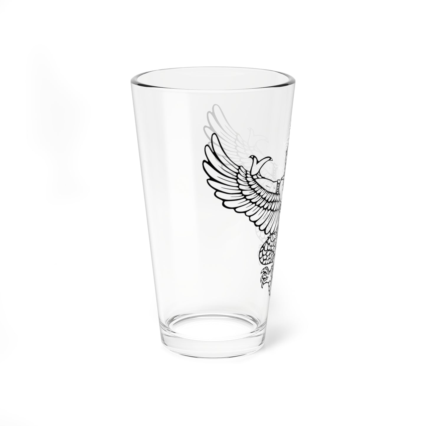 Thai government Garuda emblem Version 4 (Thailand) (Coat of Arms) Pint Glass 16oz