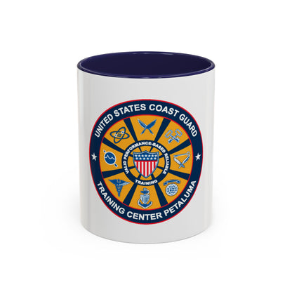 USCG Training Center Petaluma (U.S. Coast Guard) Accent Coffee Mug