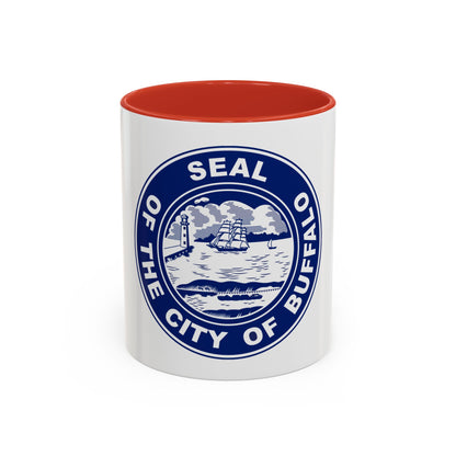 Seal of Buffalo New York - Accent Coffee Mug