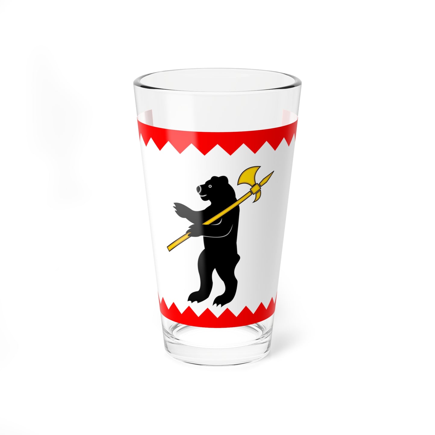 Flag of Maloyaroslavets Kaluga oblast (Russia) Pint Glass 16oz