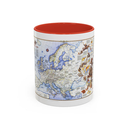 Europe - History The Major Turning Points (1983) (Map) Accent Coffee Mug