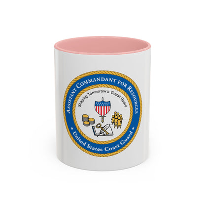 USCG Asst Commandant for Resources (U.S. Coast Guard) Accent Coffee Mug