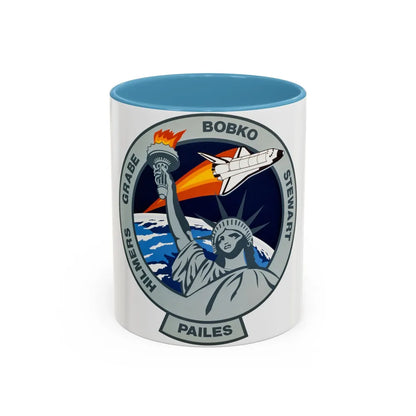 STS 51 j (NASA) Accent Coffee Mug-11oz-Light Blue-Go Mug Yourself