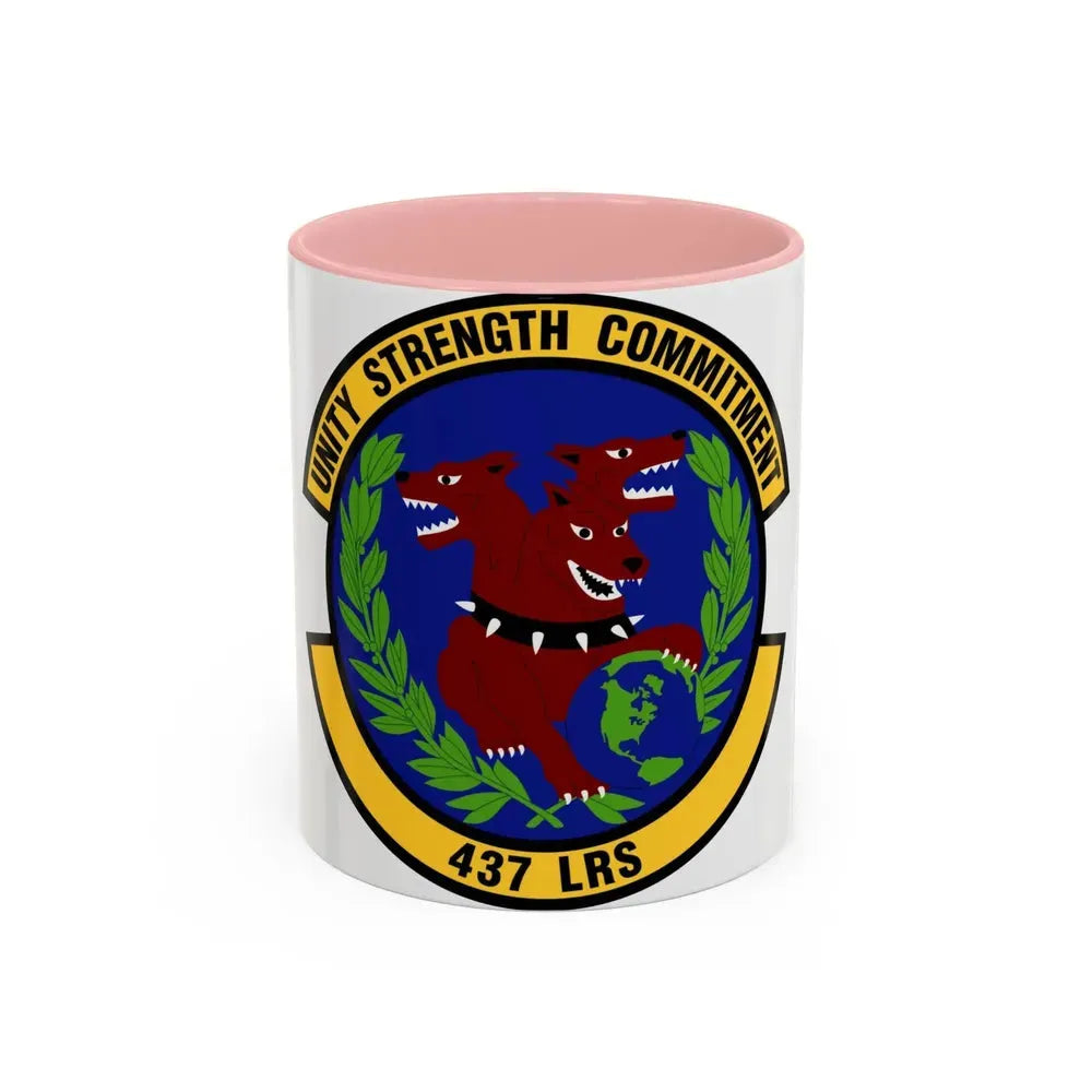 437th Logistics Readiness Squadron (U.S. Air Force) Accent Coffee Mug 11oz Pink - Go Mug Yourself