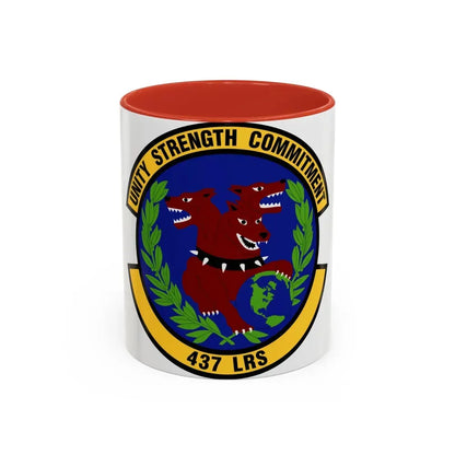 437th Logistics Readiness Squadron (U.S. Air Force) Accent Coffee Mug 11oz Red - Go Mug Yourself