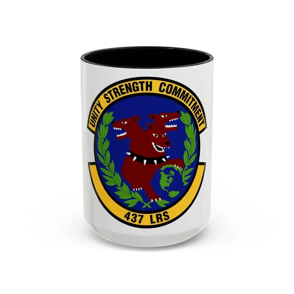 437th Logistics Readiness Squadron (U.S. Air Force) Accent Coffee Mug 15oz Black - Go Mug Yourself