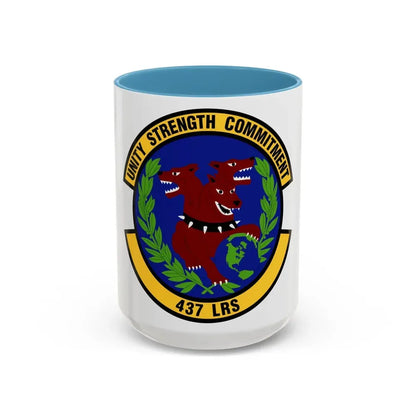 437th Logistics Readiness Squadron (U.S. Air Force) Accent Coffee Mug 15oz Light Blue - Go Mug Yourself