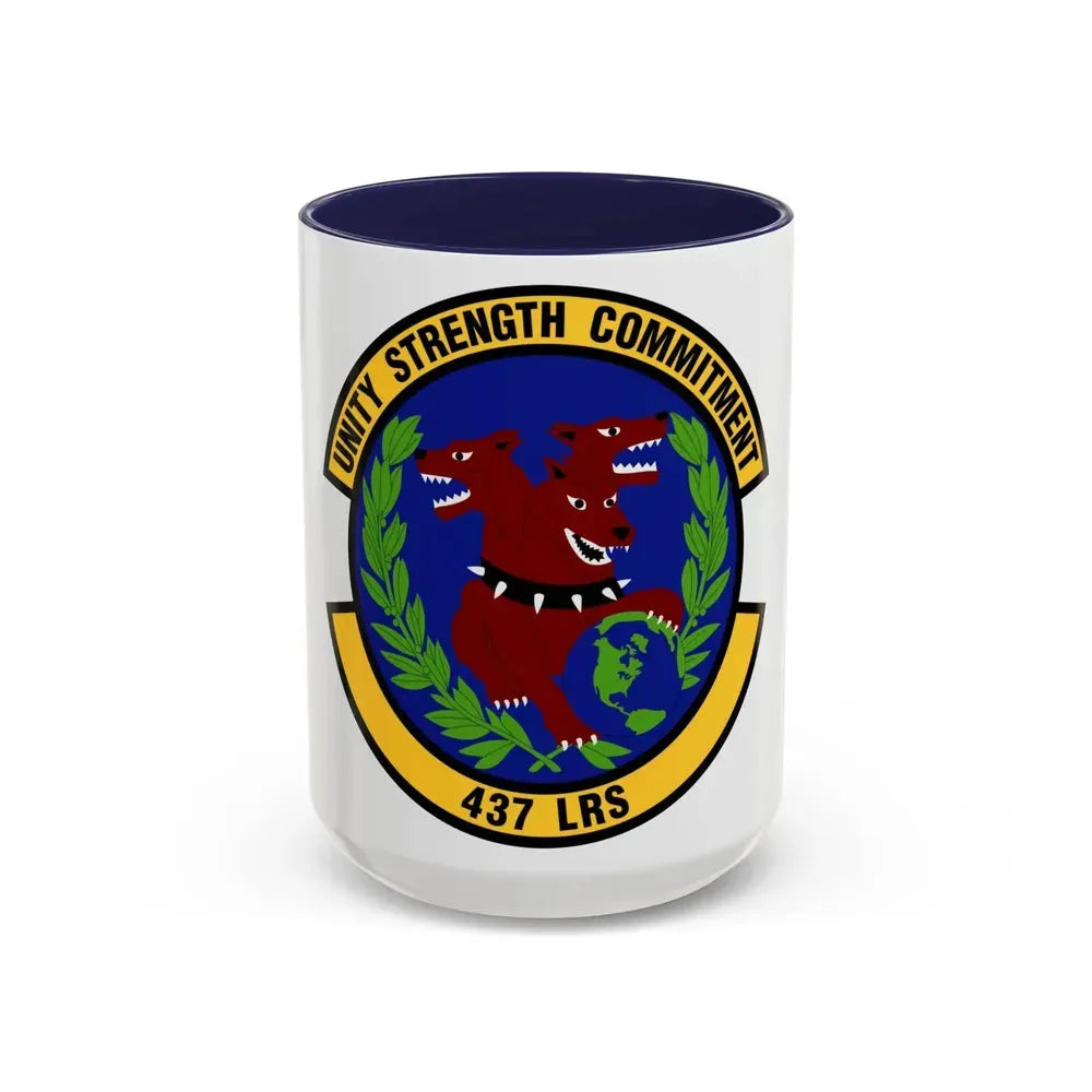 437th Logistics Readiness Squadron (U.S. Air Force) Accent Coffee Mug 15oz Navy - Go Mug Yourself