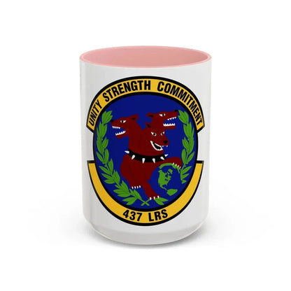 437th Logistics Readiness Squadron (U.S. Air Force) Accent Coffee Mug 15oz Pink - Go Mug Yourself