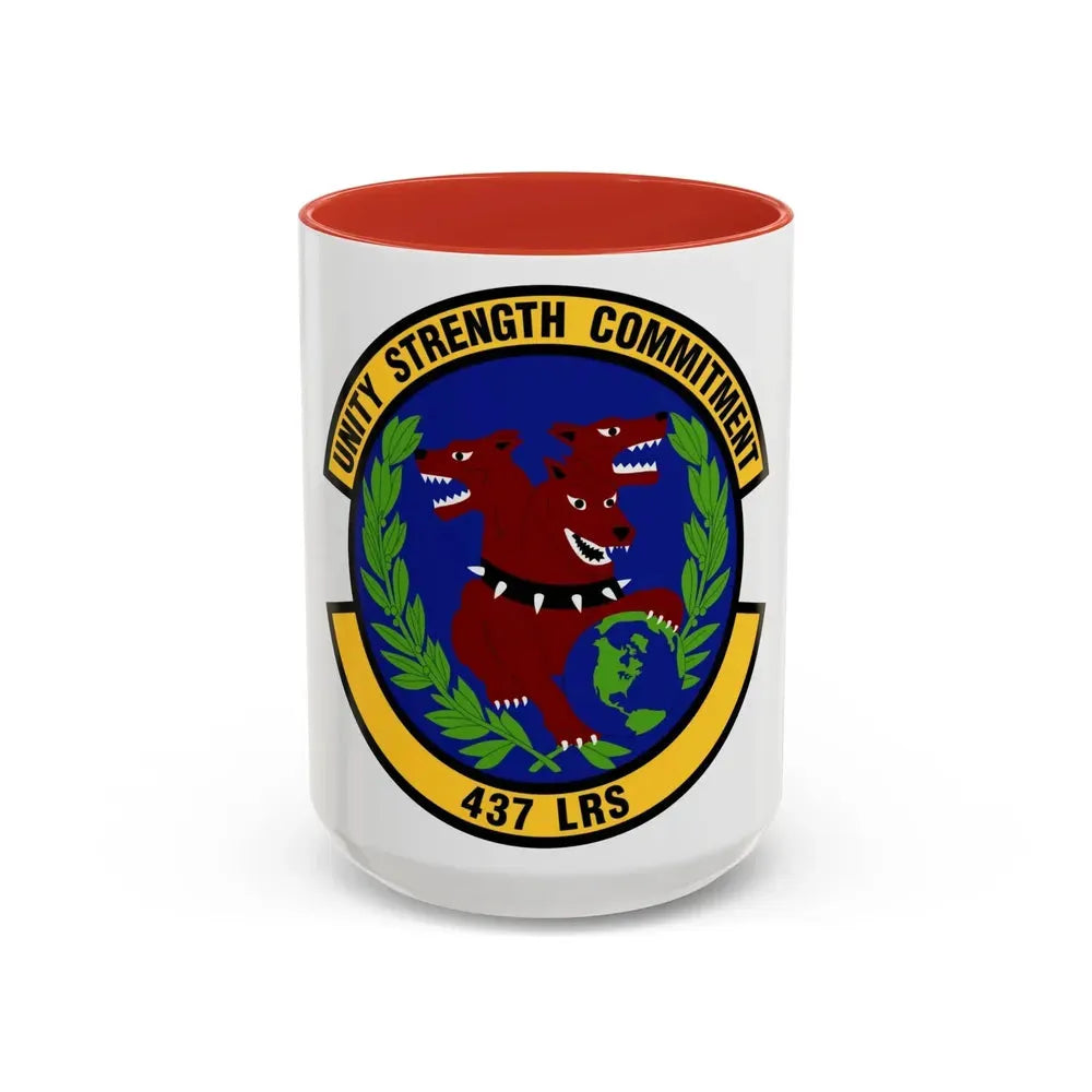 437th Logistics Readiness Squadron (U.S. Air Force) Accent Coffee Mug 15oz Red - Go Mug Yourself