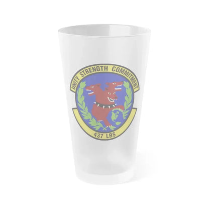 437th Logistics Readiness Squadron (U.S. Air Force) Frosted Pint Glass 16oz 16oz Frosted - Go Mug Yourself