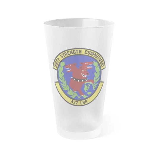 437th Logistics Readiness Squadron (U.S. Air Force) Frosted Pint Glass 16oz 16oz Frosted - Go Mug Yourself