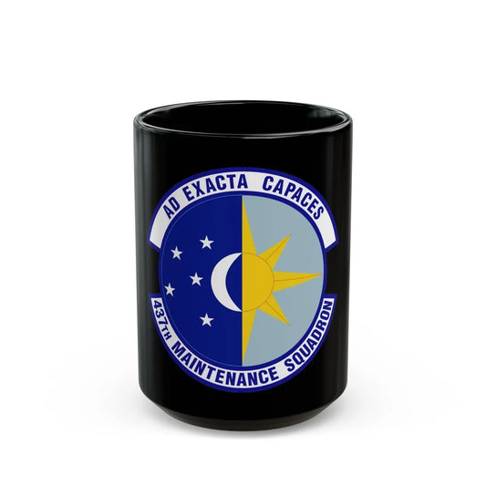 437th Maintenance Squadron (U.S. Air Force) Black Coffee Mug-15oz-Go Mug Yourself