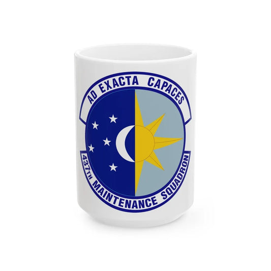 437th Maintenance Squadron (U.S. Air Force) White Coffee Mug-15oz-Go Mug Yourself