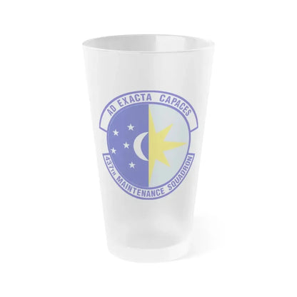 437th Maintenance Squadron (U.S. Air Force) Frosted Pint Glass 16oz 16oz Frosted - Go Mug Yourself