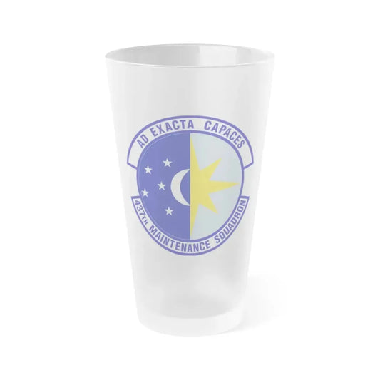 437th Maintenance Squadron (U.S. Air Force) Frosted Pint Glass 16oz 16oz Frosted - Go Mug Yourself