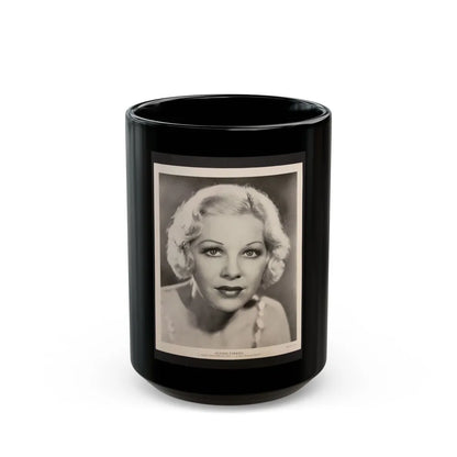 Glenda Farrell #47 (Vintage Female Icon) Black Coffee Mug-15oz-Go Mug Yourself