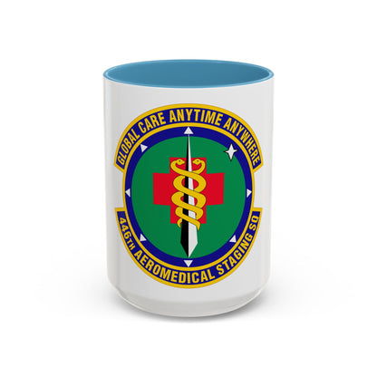 446 Aeromedical Staging Squadron AFRC (U.S. Air Force) Accent Coffee Mug