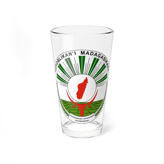 Seal of Madagascar 1993-1998 (Madagascar) (Coat of Arms) Pint Glass 16oz