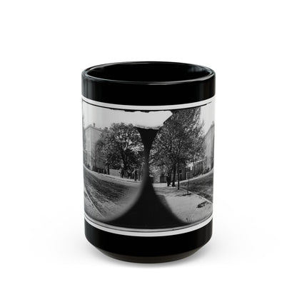 Richmond, Va. Residence Of Jefferson Davis (1201 East Clay Street) (U.S. Civil War) Black Coffee Mug