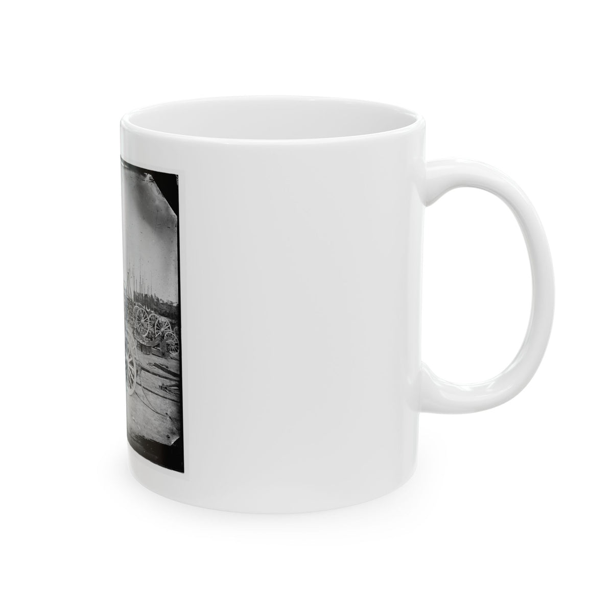 Broadway Landing, Appomattox River, Virginia. Park Of Artillery (U.S. Civil War) White Coffee Mug