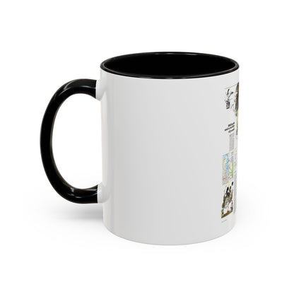 Canada - Medley of People (1979) (Map) Accent Coffee Mug