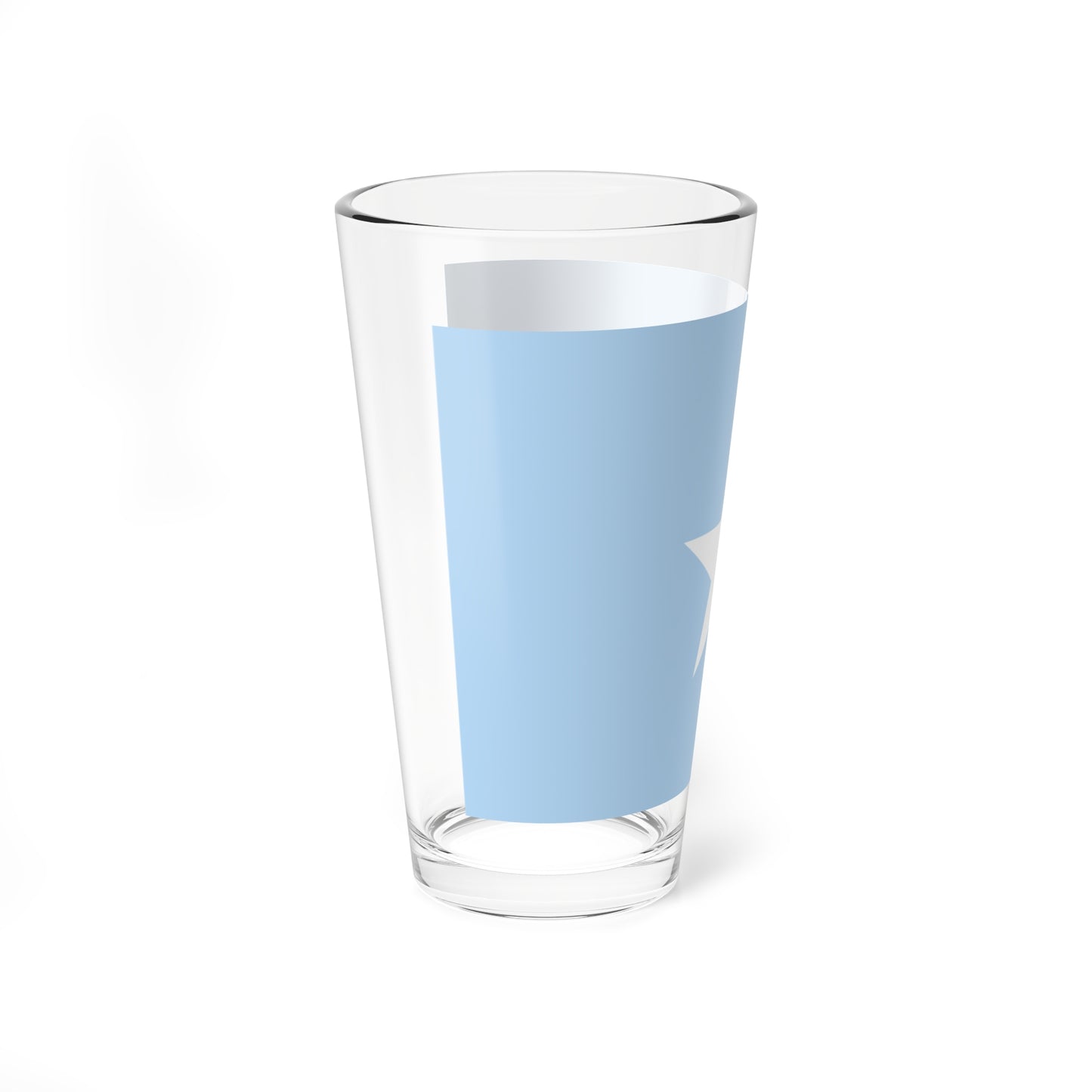 Flag of Somalia sky blue (Mali) Pint Glass 16oz