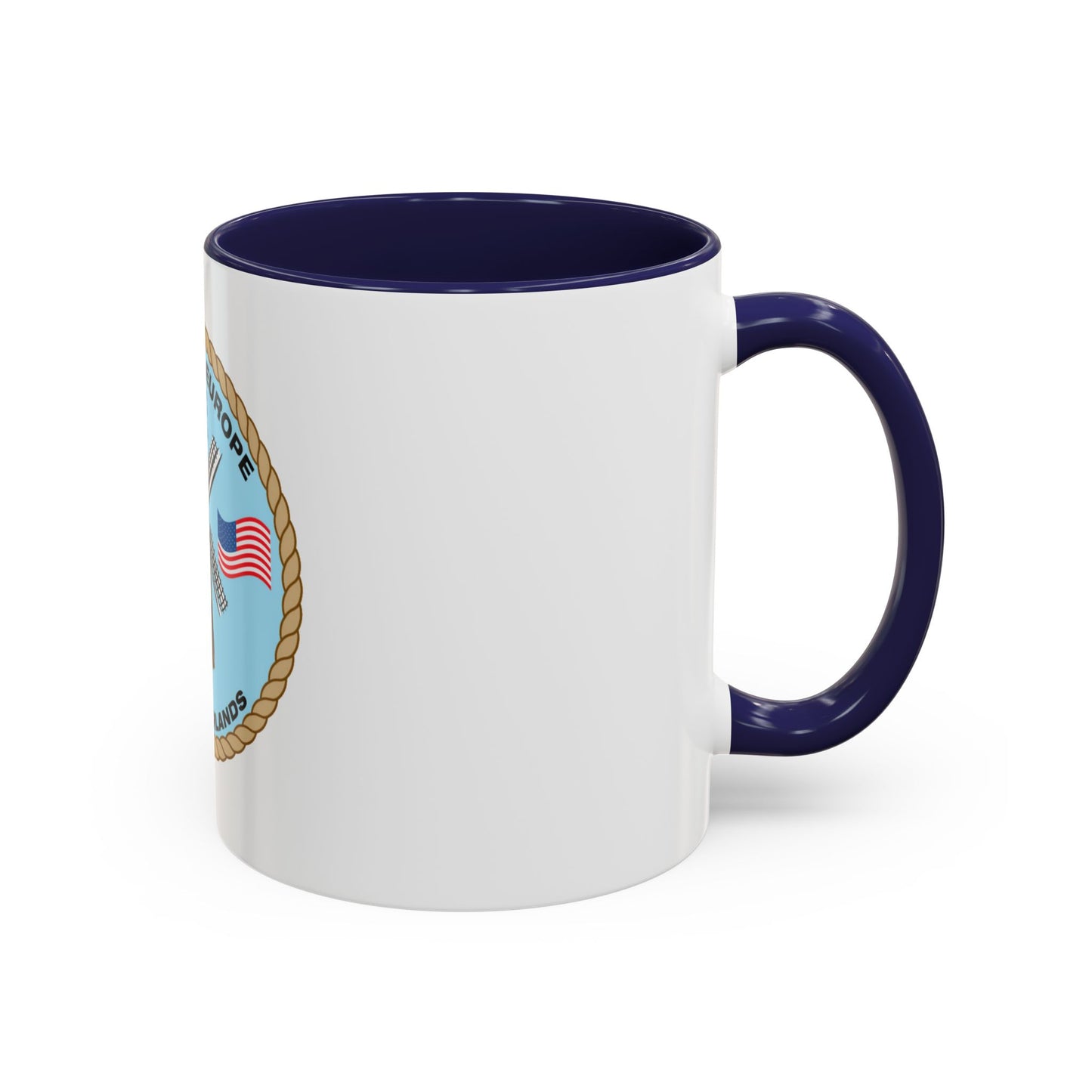 USCG Activities Europe the Netherlands (U.S. Coast Guard) Accent Coffee Mug
