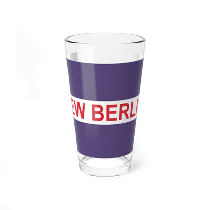Flag of New Berlin Wisconsin (United States) Pint Glass 16oz