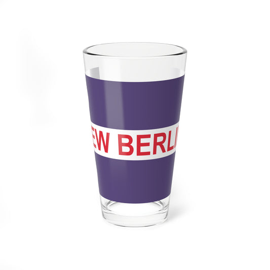 Flag of New Berlin Wisconsin (United States) Pint Glass 16oz